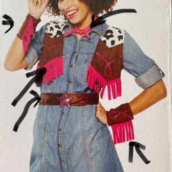 6 Cowgirl ‘s Halloween Accessories 