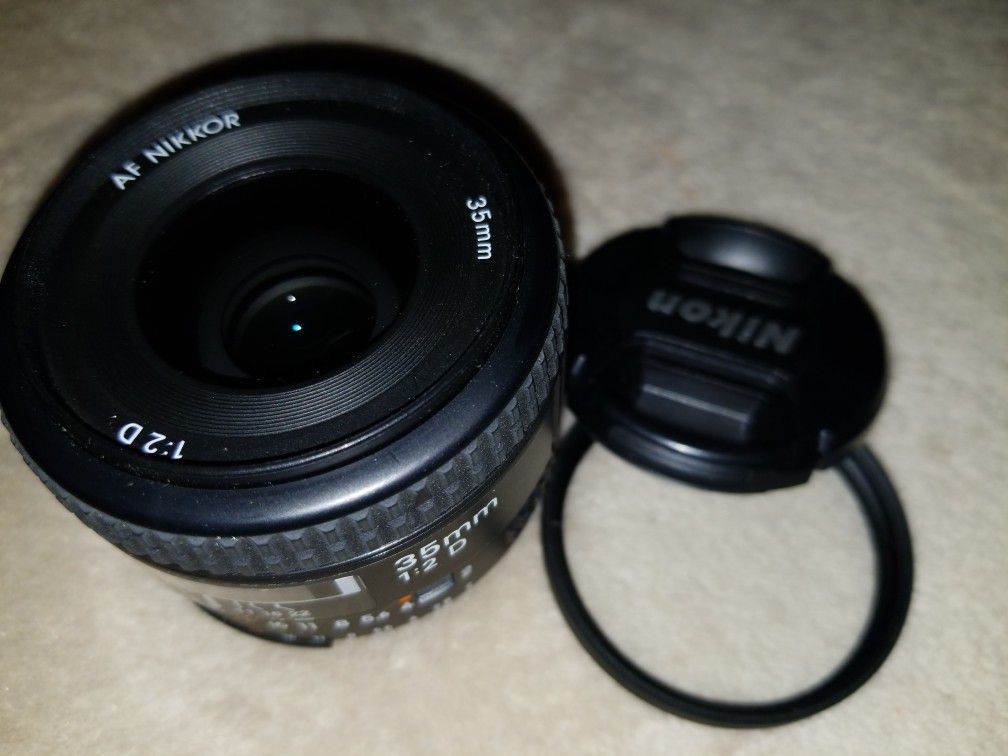 AF-D Nikon/ Nikkor 35mm 1:2 lens, as new