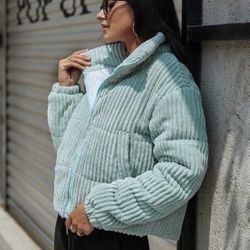 Green Puffer Suede