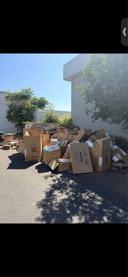 Free large amount of cardboard
