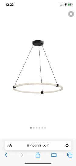 circular pendant ceiling lamp with LED light.