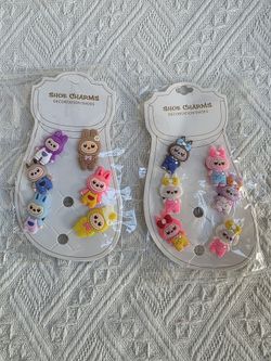Labubu Croc Shoe Charms, 2pk