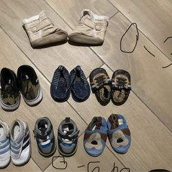 Baby Boy Shoes - Size 0-3/6 Months