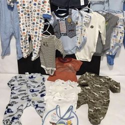 Baby Boys Mixed Lot 3M-6M Spring - Summer Clothes 