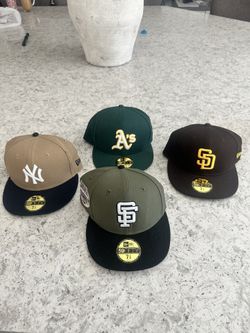 Fitted 7 3/8 Caps All Used