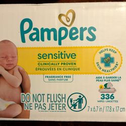 Pampers Sensitive Wipes - 336 Count 
