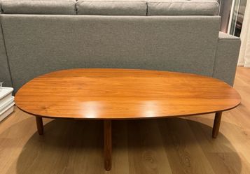 Mid Century modern walnut coffee table