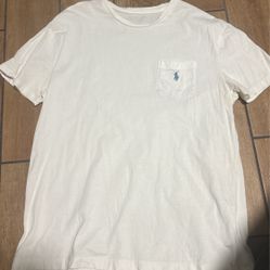 White Ralph Lauren Polo Pocket Shirt