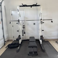 Weight Rack And Home Gym Set Up