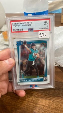 Trevor Lawrence 2021 Donruss Optic Rated Rookie PSA 9