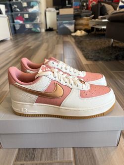 Women's Nike Air Force 1 Low '07 SE Shoes - Rust Pink Red Bronze - Size 6, 6.5, 7, 7.5, 8, 8.5