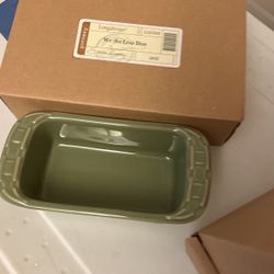 Longaberger Small Loaf Dish . New In box