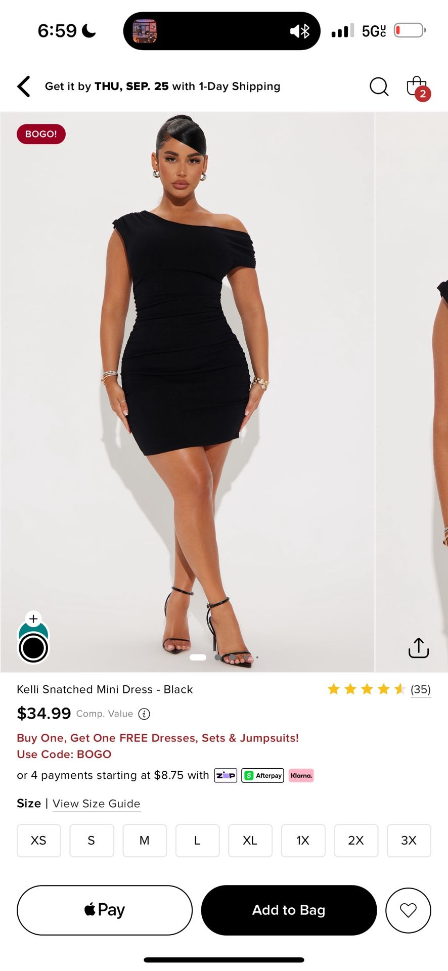 Black Fashion Nova Dress