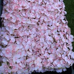 Pink Hydrangea Flowers Wall Panels 