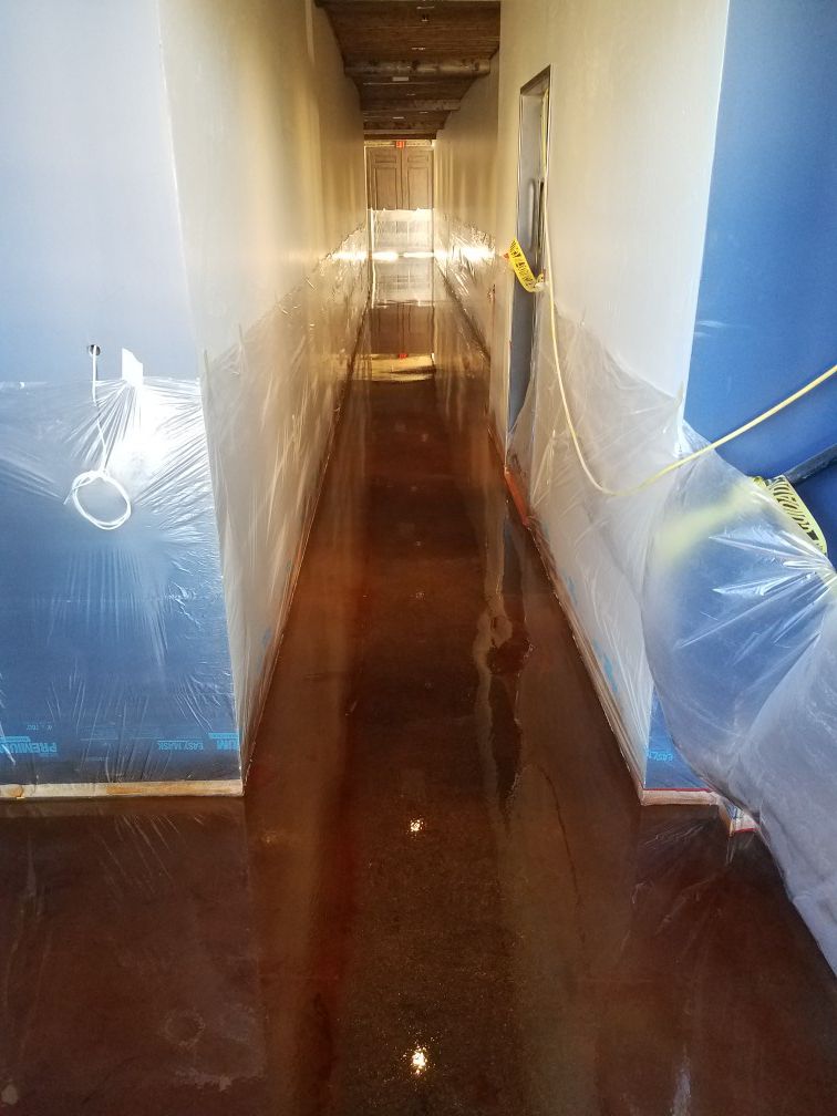 Epoxy floors and stains