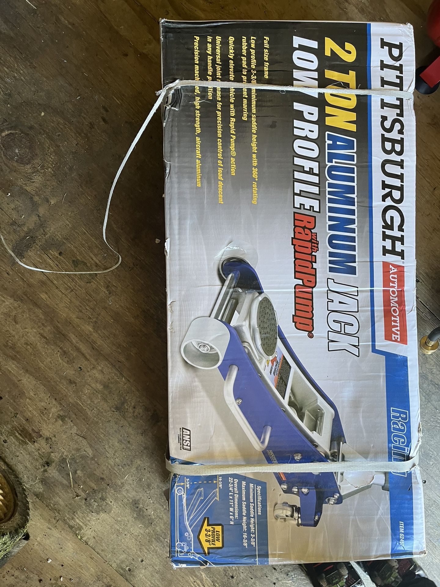 Pittsburgh automotive 2 ton aluminum jack