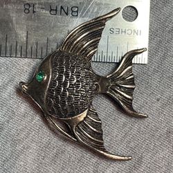 Vintage Angel Fish Brooch/Pin By AJC