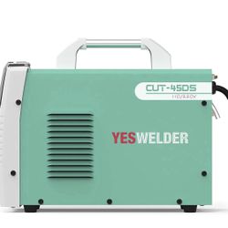 YESWELDER Plasma Cutter Dual Voltage 110/220V,45 Amp Non-Pilot Arc Digital Display IGBT Portable plasma cutter machine with accessories