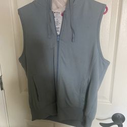 Adult Size Large Columbia Blue Fleece Vest