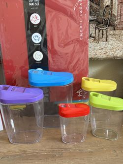 Container Set & Pour Spout Lids