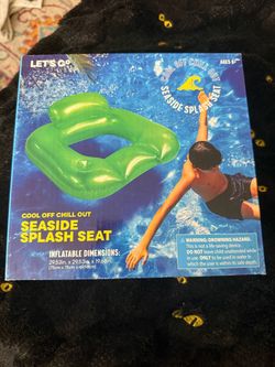 Let's Go Seaside Splash Seat Inflatable Pool Float