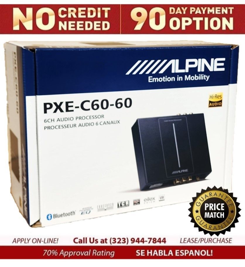 Alpine PXE-C60-60 Digital Sound Processor DSP System Optim 6 Channel Automatic Tunning 🚨 Pre-Order 🚨 Payment Options Available 🚨 No Credit Needed🚨