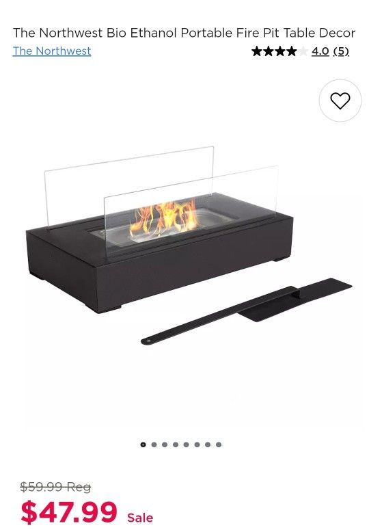  Ethanol Portable Fire Pit Table Decor