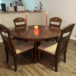 Dining Table Set – 4 Chairs – $180