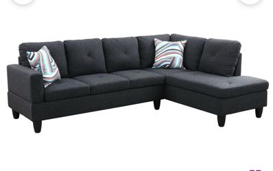 L shape Ebern designs Cassie 97” wide sofa CASH ONLY.