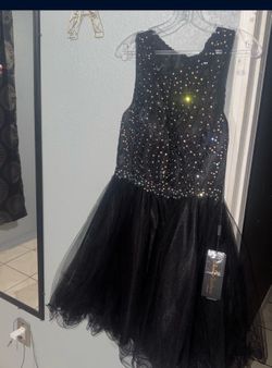 Black sparkly short dress!