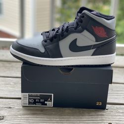 BRAND NEW JORDAN 1 MID “SHADOW RED” FOR SALE!!!  MEN SIZE 10 $165