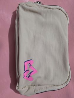 Cream colored crossbody purse