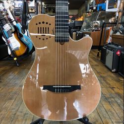 Godin MultiAc Grand Concert Duet Ambiance Nylon String Natural Gloss MINT condition