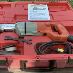 Milwaukee 1/2” right angle drill and case.