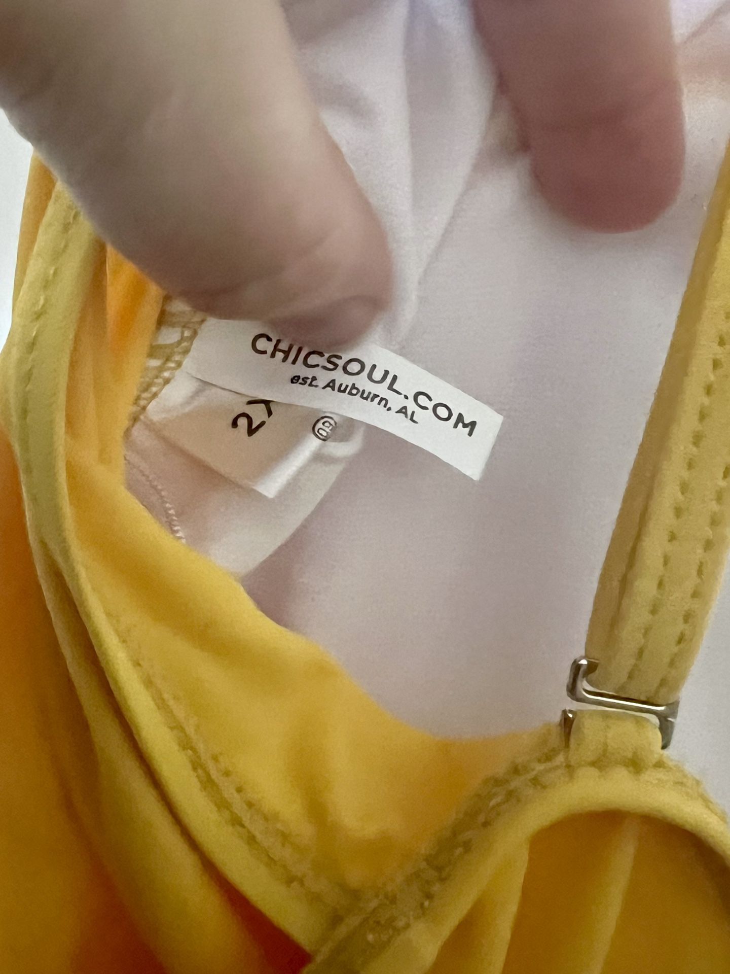 Chic Soul Sunrise Yellow Frilly and shine swimsuit for Sale in