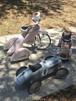 Vintage ride on toys lot