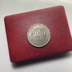 1889 Brazil 200 Reis higher grade circulated issue!!~(IVID#1520//OFRUP)