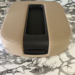 New Beige Center Console Cover Armrest Lids with Base for 07-13 Chevy Avalanche Suburban Tahoe, 07-14 Silverado/GMC Sierra 1500