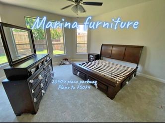 Dark Wood Bedroom Set with Storage