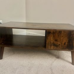 Coffee Table Brown Wood 
