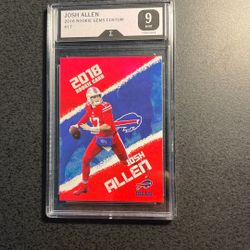 Josh Allen 2018 Rookie Football Card - Graded 9