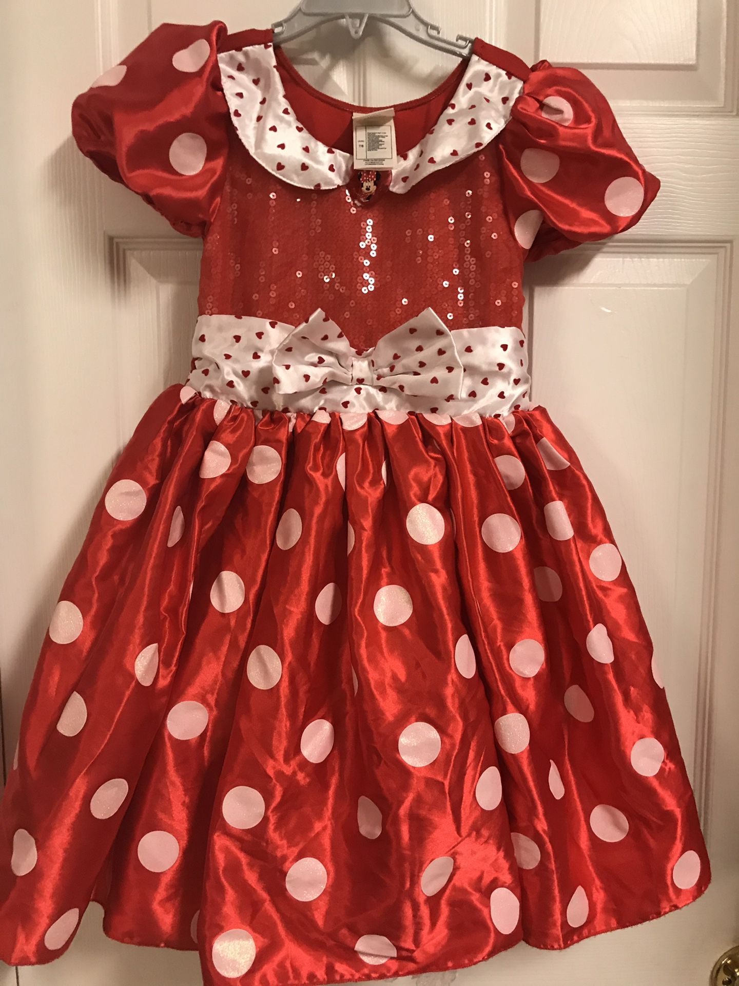 Disney store authentic Minnie Mouse costume Halloween size 7/8