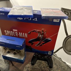 Sony PS4 Spider-Man 1TB Bundle (Complete in Box + Extra Controller)