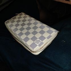 Louis Vuitton Damier Azur Zippy Wallet (Made In FRANCE) 