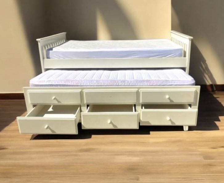 Twin Bed With Trundle And Storage
