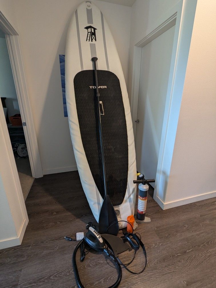 Tower Stand Up Inflatable Paddle Board and Accessories 