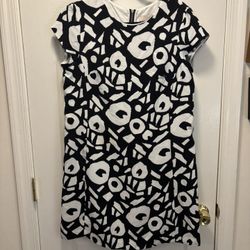 Black and White Mini Dress