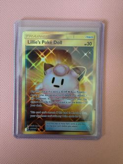 Lillie's Poké Doll Gold Secret Rare Pokémon Card