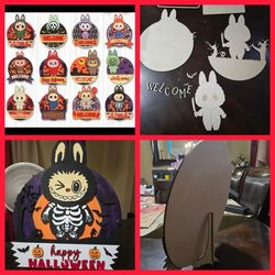 Round Labubu Wood Signs Kit ( Must Put Together)