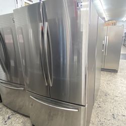 Stainless Steel Samsung French Door Refrigerator With Ice Maker